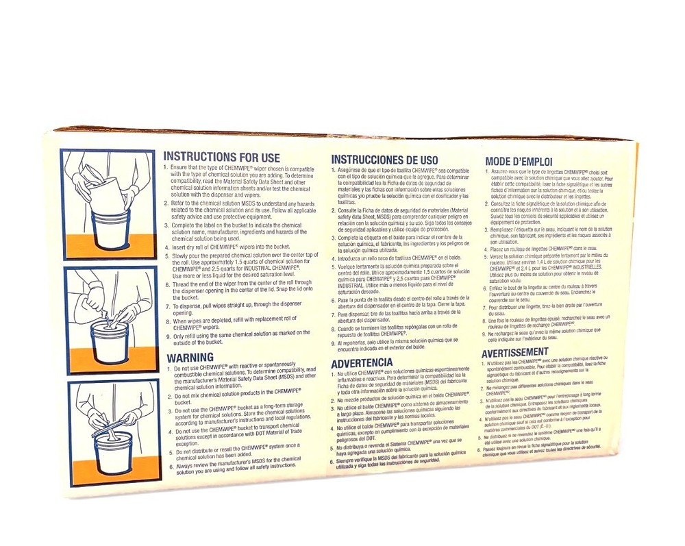 CHEMWIPE BUCKET WIPER DISPENSING SYSTEM