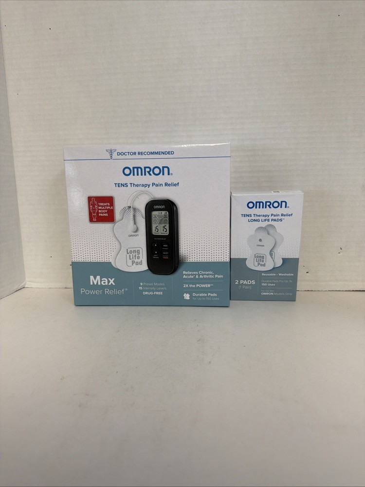 Omron PM500 Max Power Relief TENS Device Plus Extra Pad