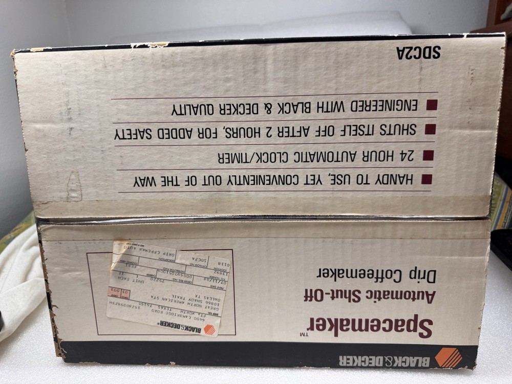 Black & Decker Spacemaker Under Cabinet Drip Coffee Maker SDC2A - Sealed