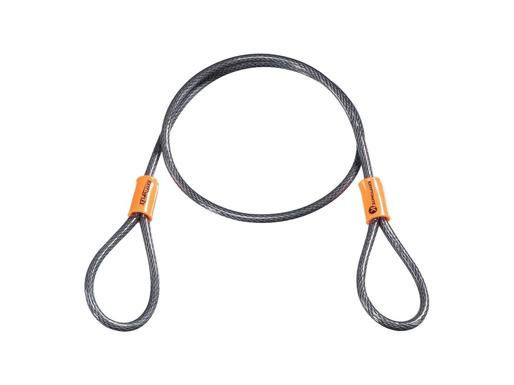 Kryptonite KryptoFlex 525 Double Loop Cable 5mm x 76.2cm (2.5') Black/Orange