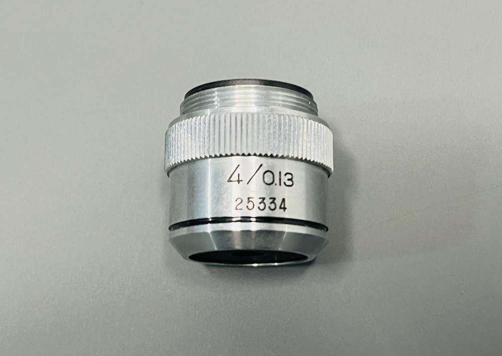 Fisher Scientific Microscope Objective Lens Set of 4 Tested