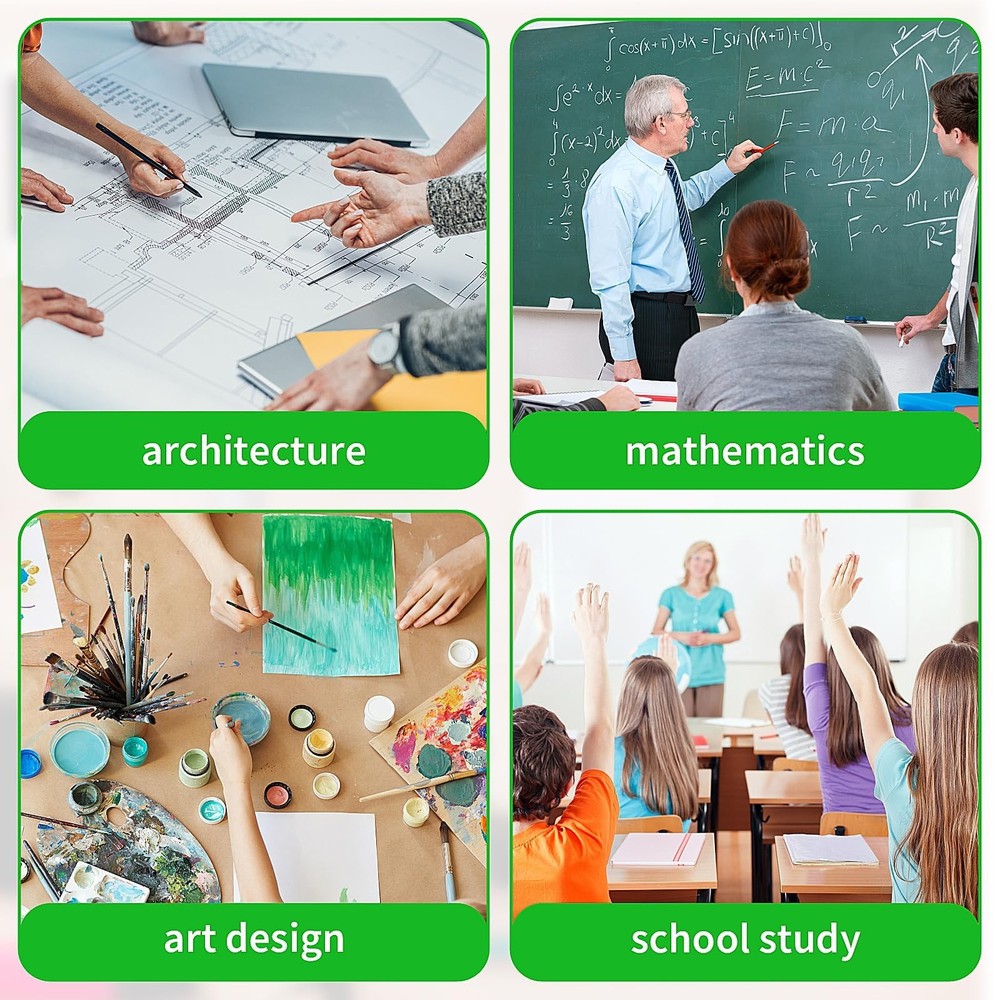 5 Pieces Circle Template - Plastic Circle and Oval Measuring Templates Circle...