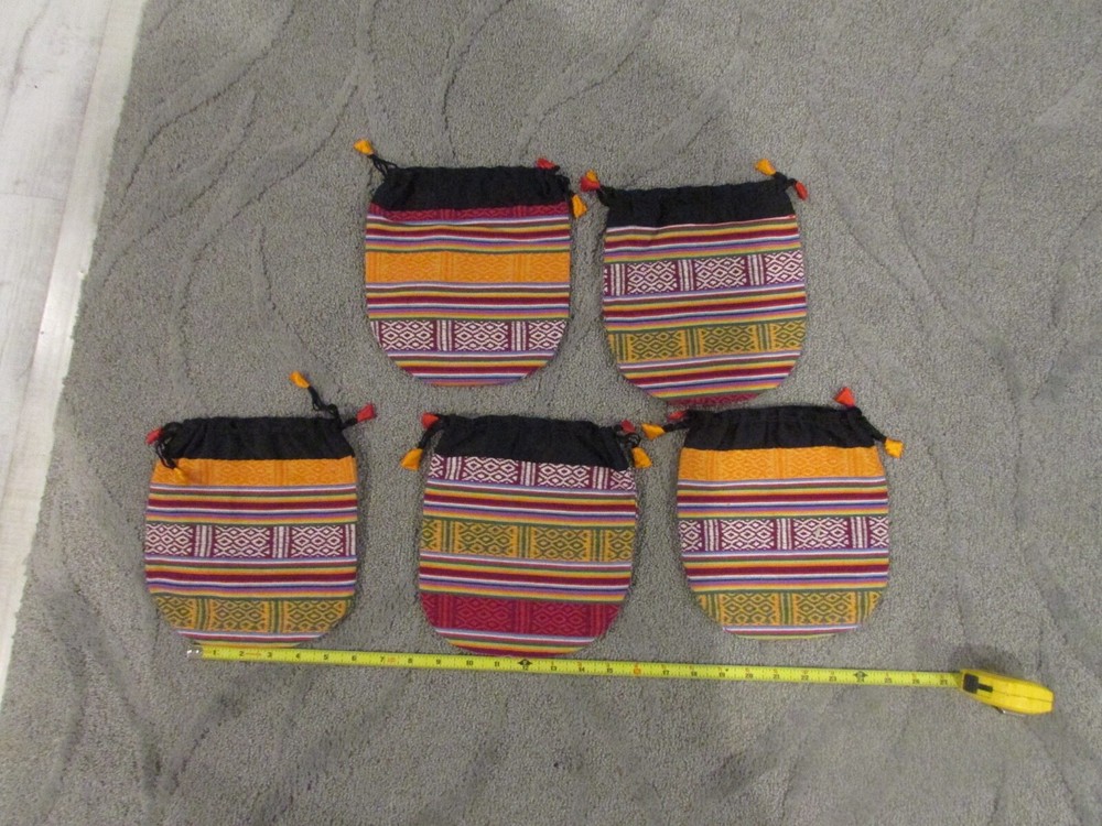 5 Knitting Crochet Needlework Project Bags