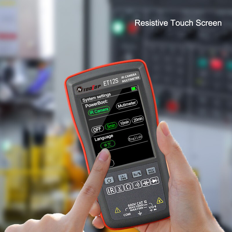 Thermal Imager Multimeter 2 In1 24*32 Digital Touch Screen Voltmeter USB Interf