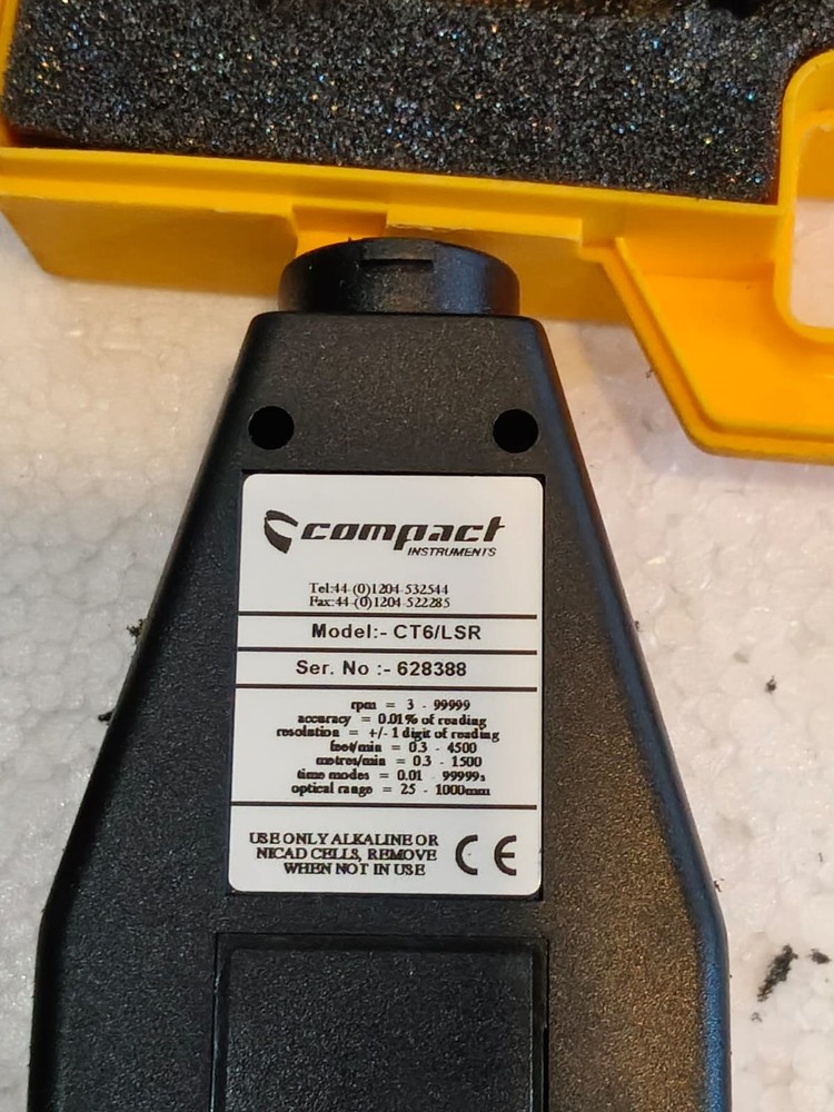 COMPACT INSTRUMENTS CT6 LSR MICROPROCESSOR TACHOMETER