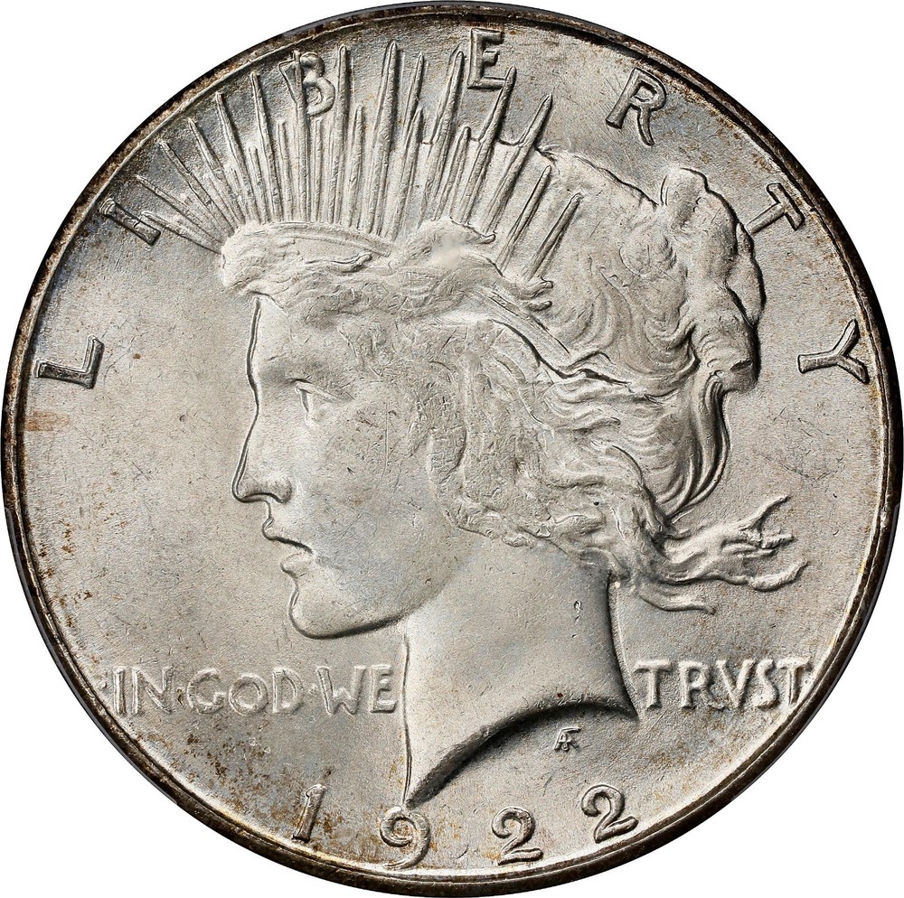 1922-S Peace Dollar MS-64+ PCGS VIDEO
