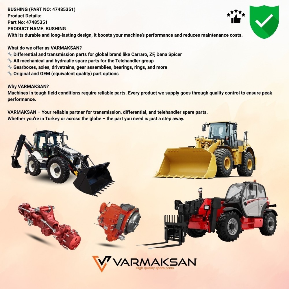 CNH 47485351 BUSHING / NEW 47485351 BUSHING