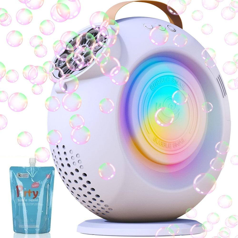 Automatic Bubble Machine for Kids & Toddlers, Rechargeable 15000+ Bubbles per Mi