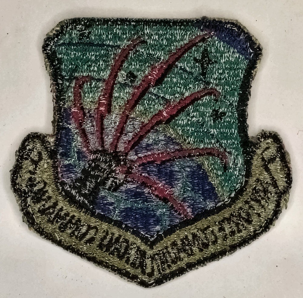 US Air Force Communications Command Shoulder Patch Subdued Sew On USAF