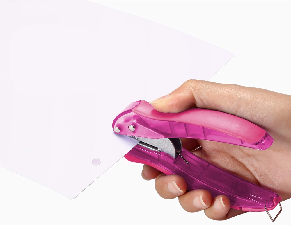 Bostitch Single Hole Puncher, Lightweight, Multicolor