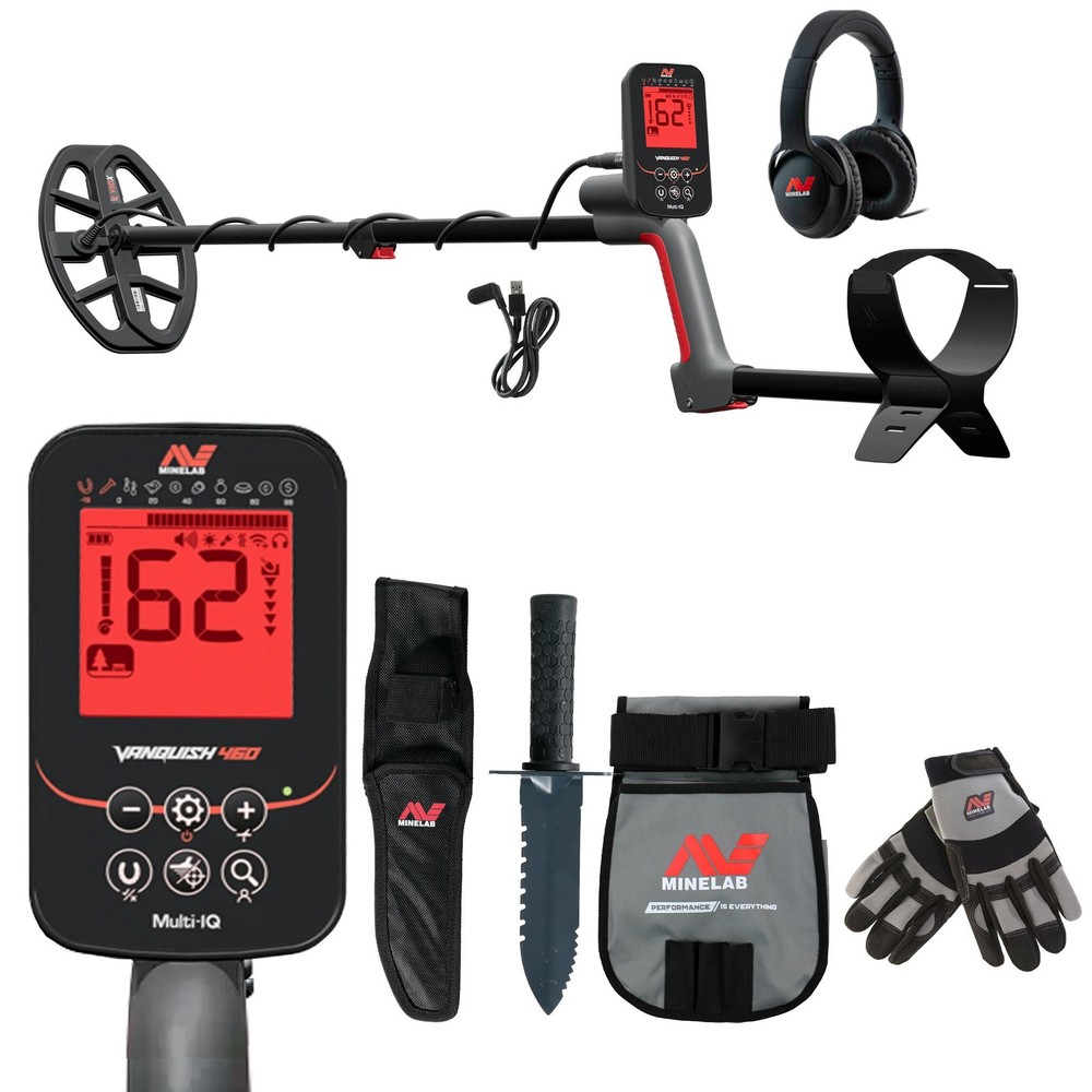 Minelab VANQUISH 460 Metal Detector Bundle with Adventure Pack