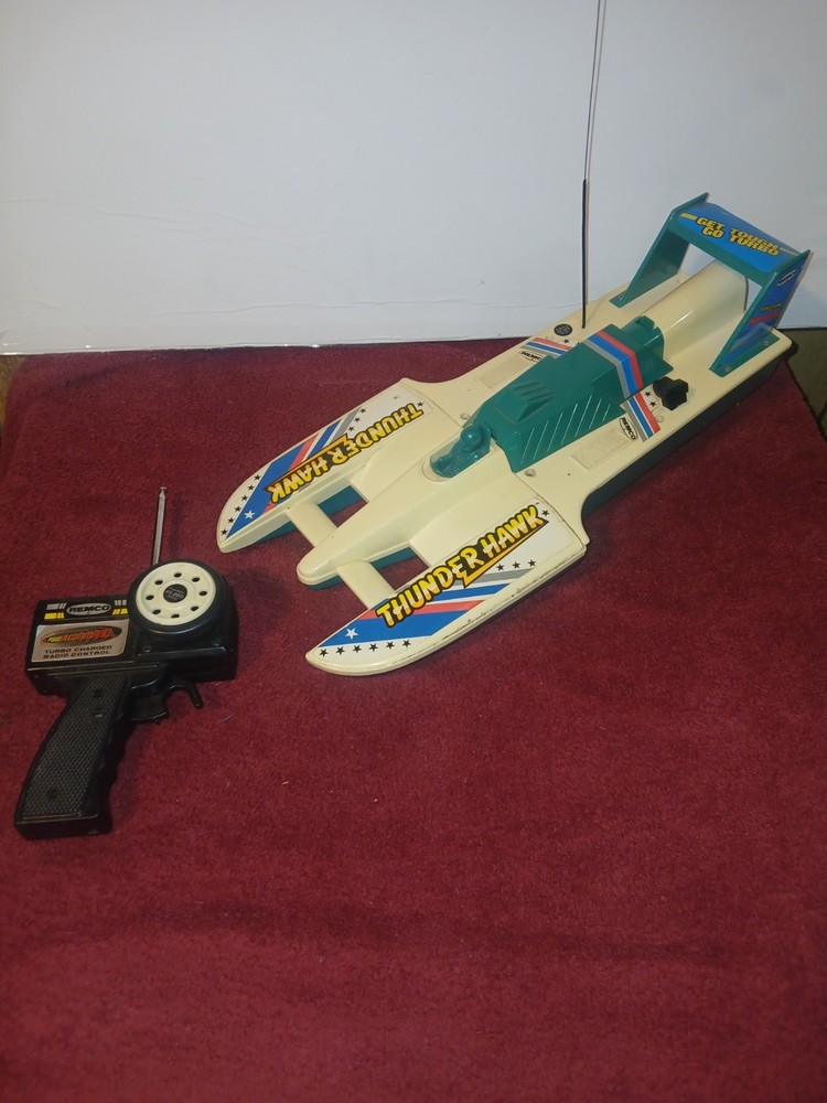 1987 Remco Thunder Hawk Remote Control Boat