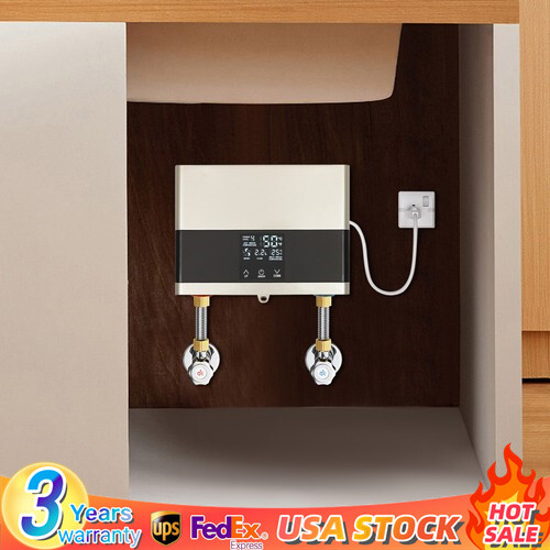 Mini Electric Tankless Hot Water Heater Constant Temperature Remote Control 110V