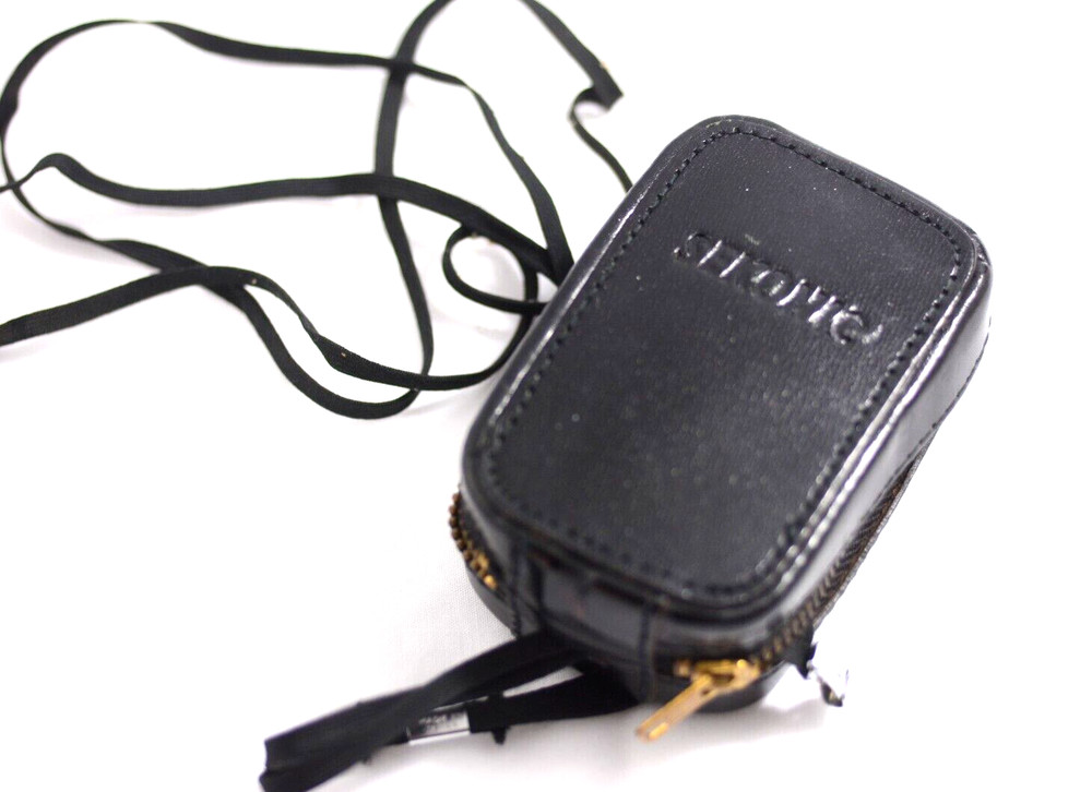 SEKONIC MICRO-LEADER BLACK LEATHER LIGHT METER CASE WITH STRAP (EXCELLENT)
