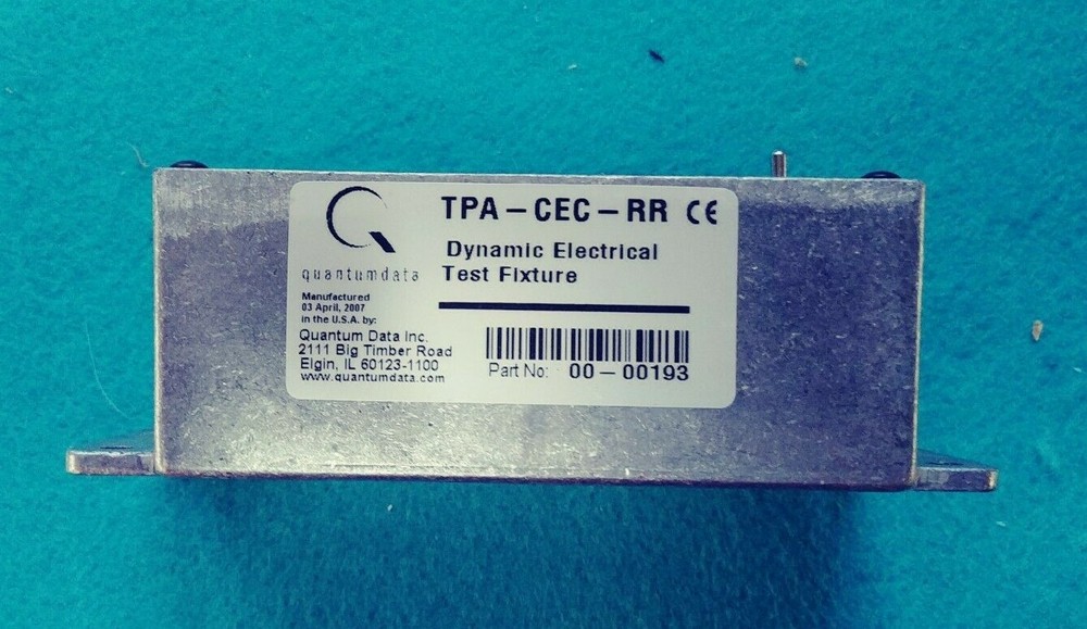 Quantumdata TPA-CEC-RR Dynamic Electrical Test Fixture 00-00193