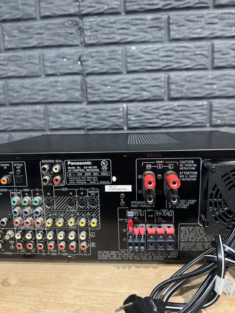 Panasonic SA-HE100 350 Watt AV Control Receiver Dolby TESTED