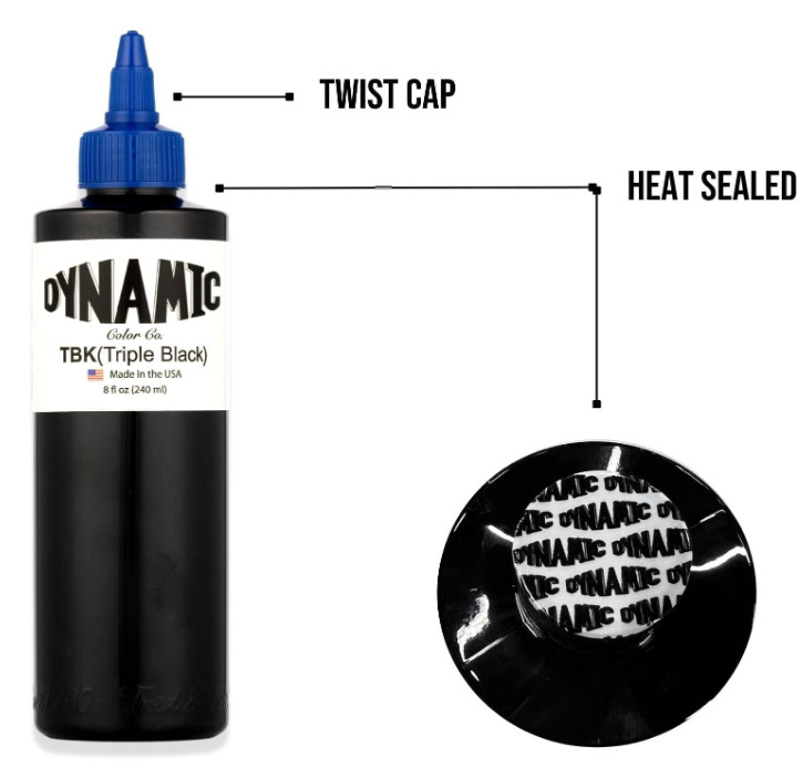 Dynamic 240 ml 80oz black tattoo