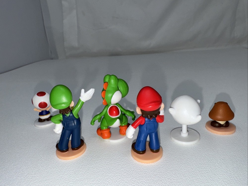 Super Mario Blow Up Shaky Tower Balancing Game Replacement Figures Complete Set
