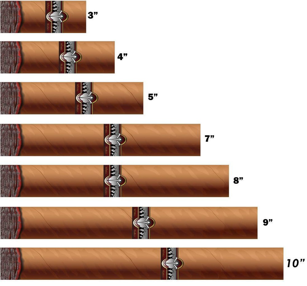 White Water Archery Cigar Stogie Arrow Wraps 15pc Pack Choose Length Width