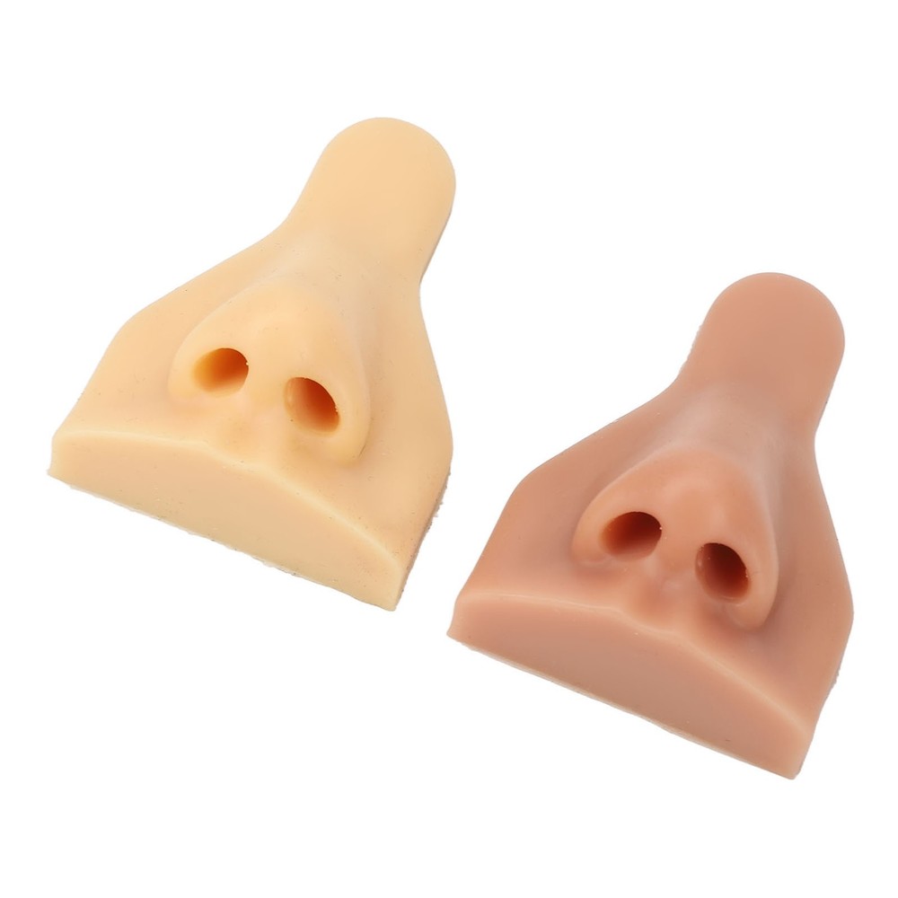 2pcs Soft Silicone Nose Model High Simulation For Practicing Suture