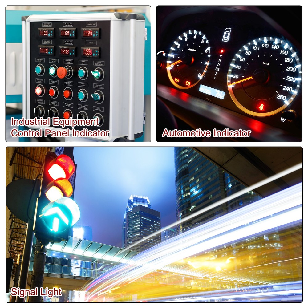 12Pcs 5mm LED Diode Light 24V DC Pre Wired Light-emitting Lamp White Light