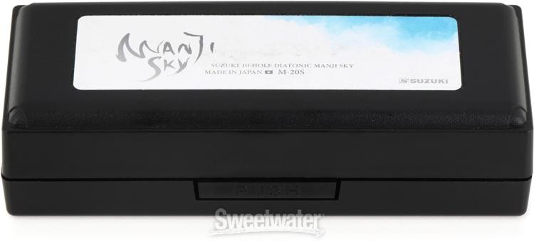 Suzuki M-20s Manji Sky 10-hole Diatonic Harmonica - D Major