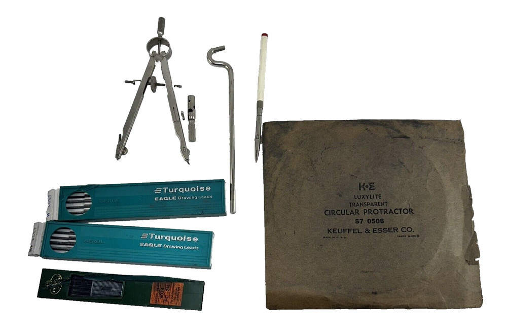 Vintage Keuffel Esser Post Drafting Tool Lot