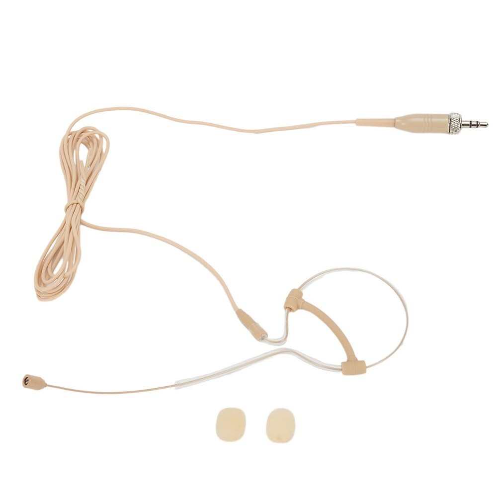 Single Earhook Headset Mic Headworn Microphone For Wireless 3.5mm-AU
