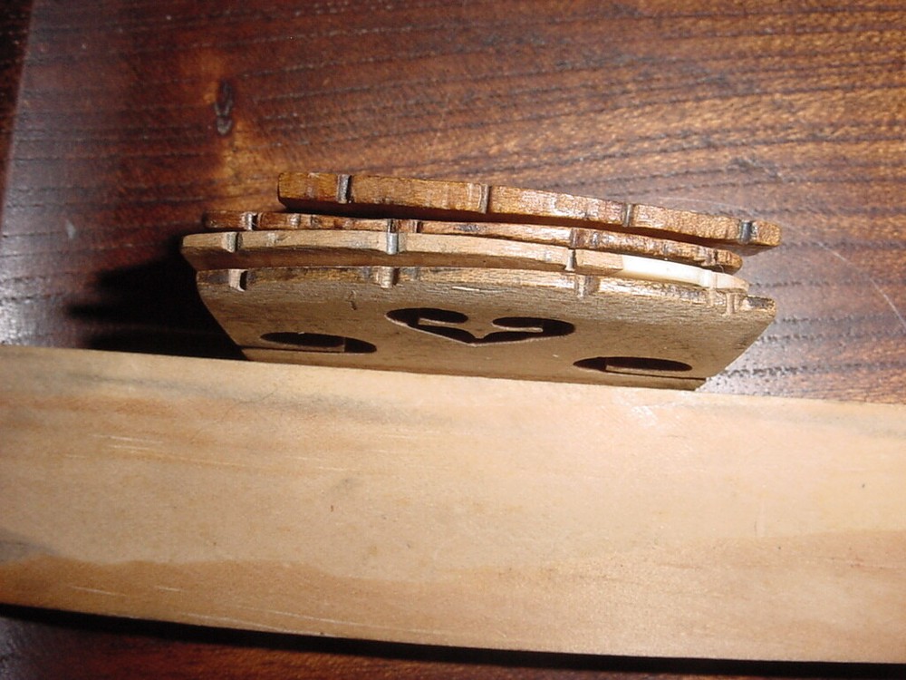 FOUR UNUSUAL VINTAGE VIOLIN BRIDGE S 4/4