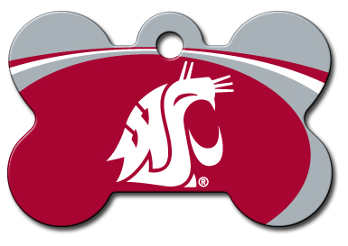 Licensed NCAA Washington State Cougar Pet Tag