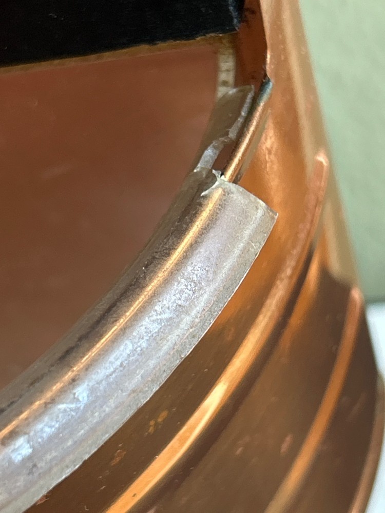 Copper Wall Salt Cellar Box Plastic Lining