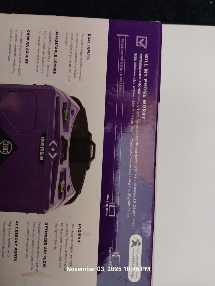 Virtual Reality Goggles, Merge