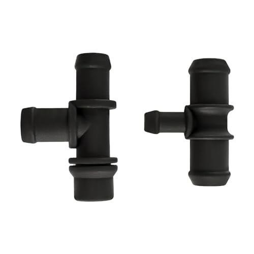 2PCS HVAC Heater Water Hose Tee Connector Compatible with 2010 2011 2012 2013