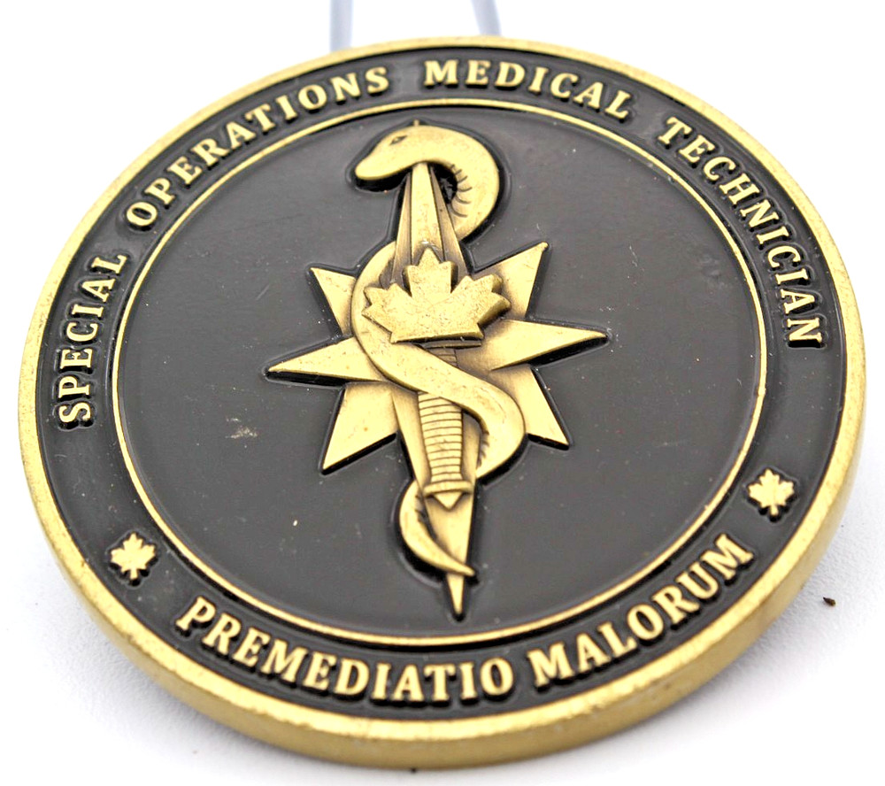 Canadian SOF Special Operations Medical Technician Challenge Medallion CANSOFCOM