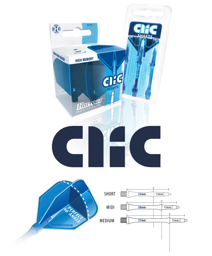 HARROWS CLIC SHAFTS WHITE NORMAL MEDIUM 37MM...