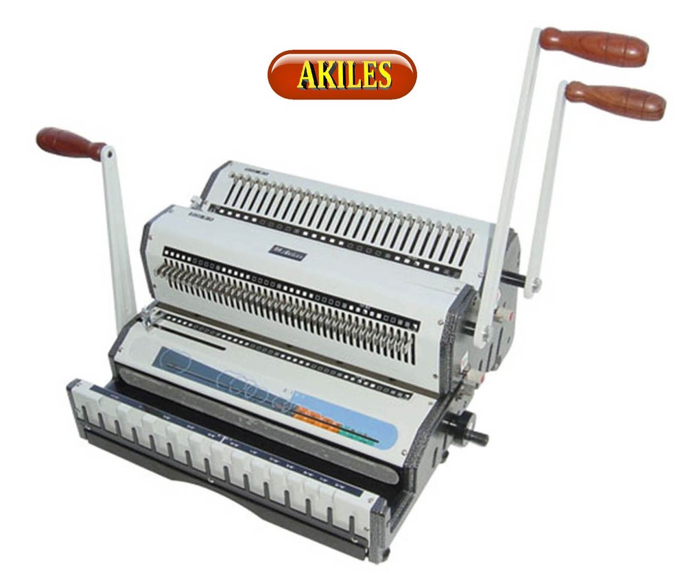 Akiles Wiremac Duo Wire Binding Machine & Punch for 2:1 & 3:1 spines 14" ( New )