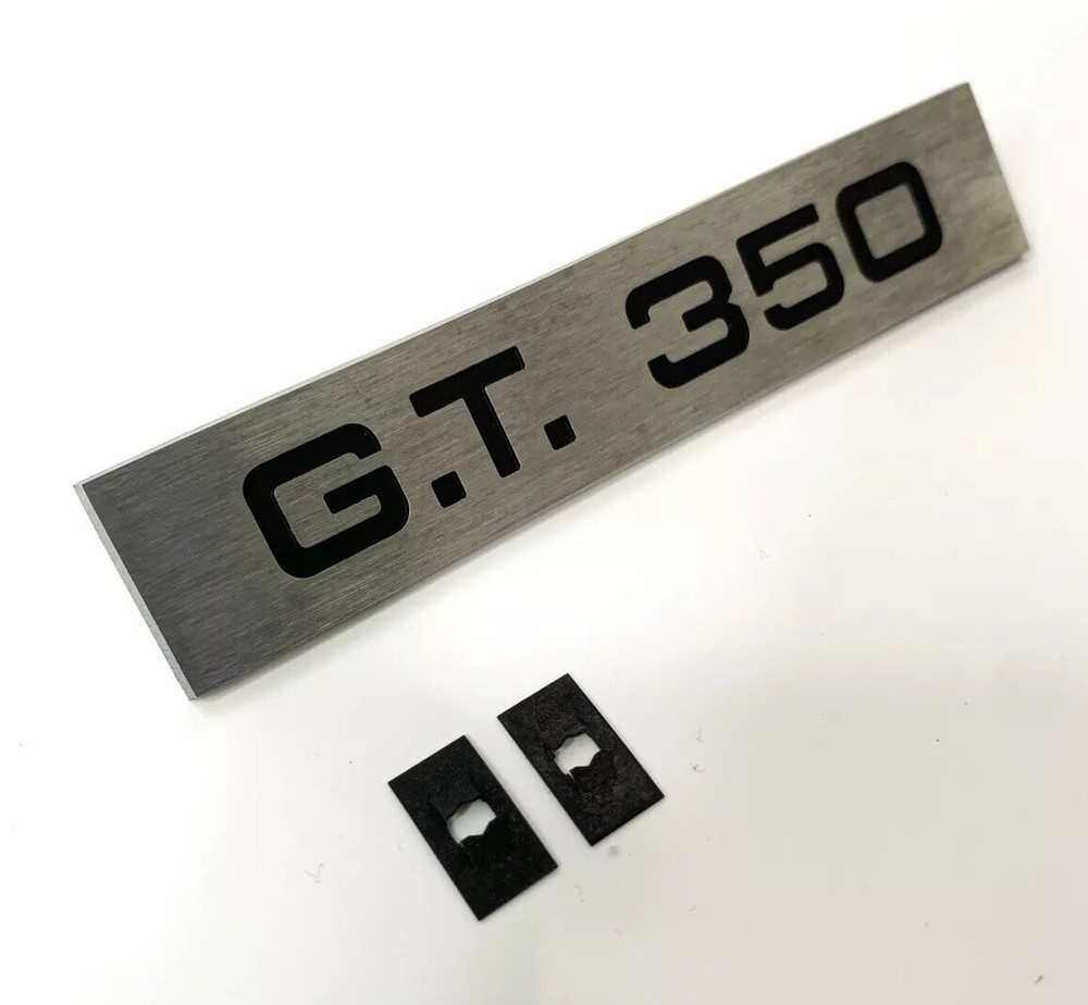 Brushed Tail Light Panel Emblem For 1965-1966 Shelby Mustang GT350