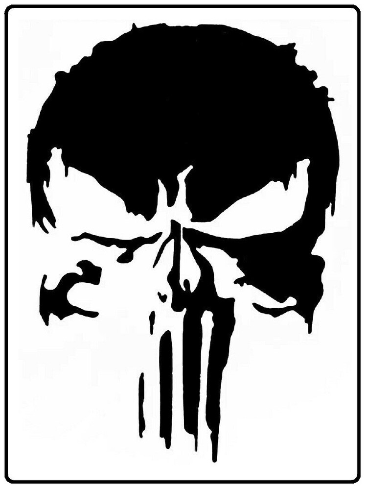 PUNISHER Stencil Template Airbrush Paint # p7