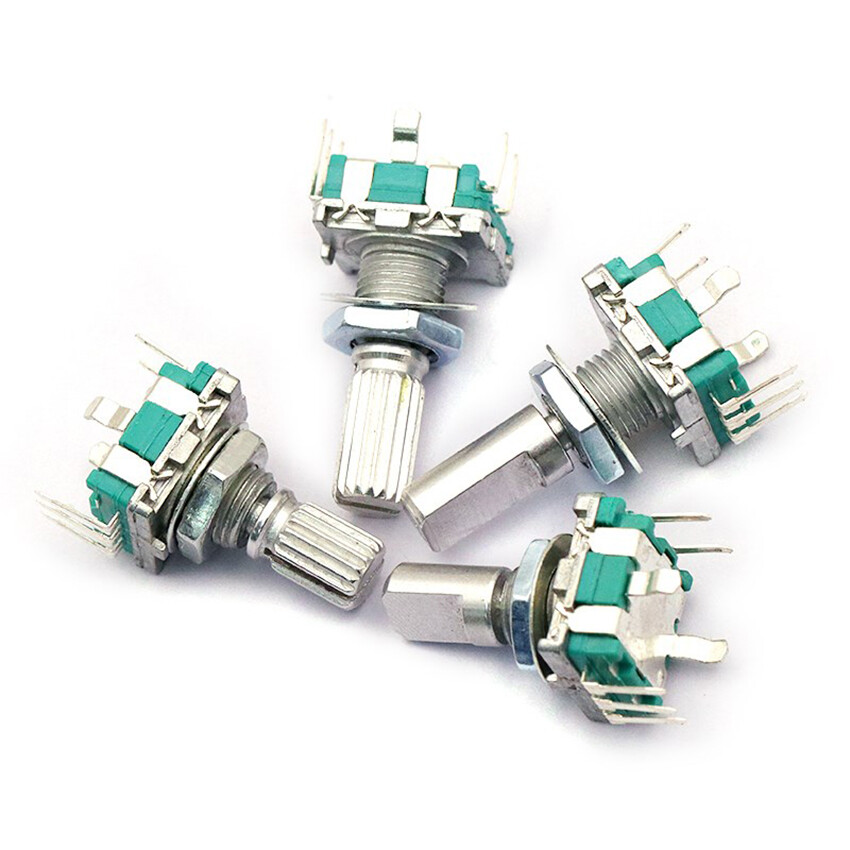 Rotary Encoder Digital Push Button Switch Audio Potentiometer Shaft 15mm/20mm