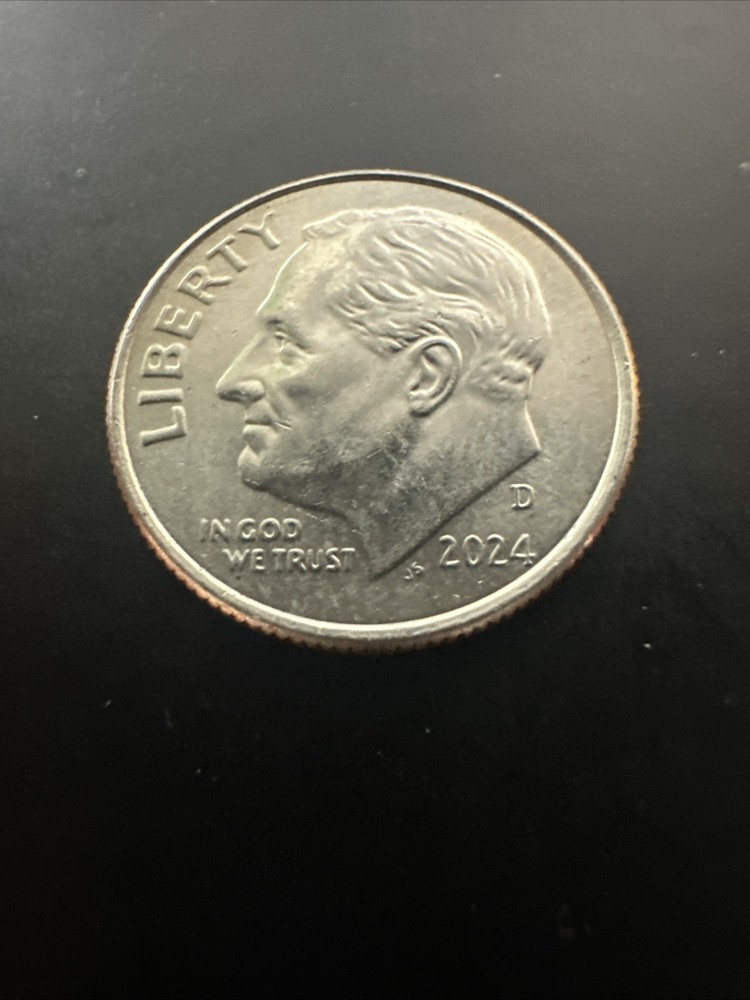2024 D Roosevelt Dime, Circulated, AU+