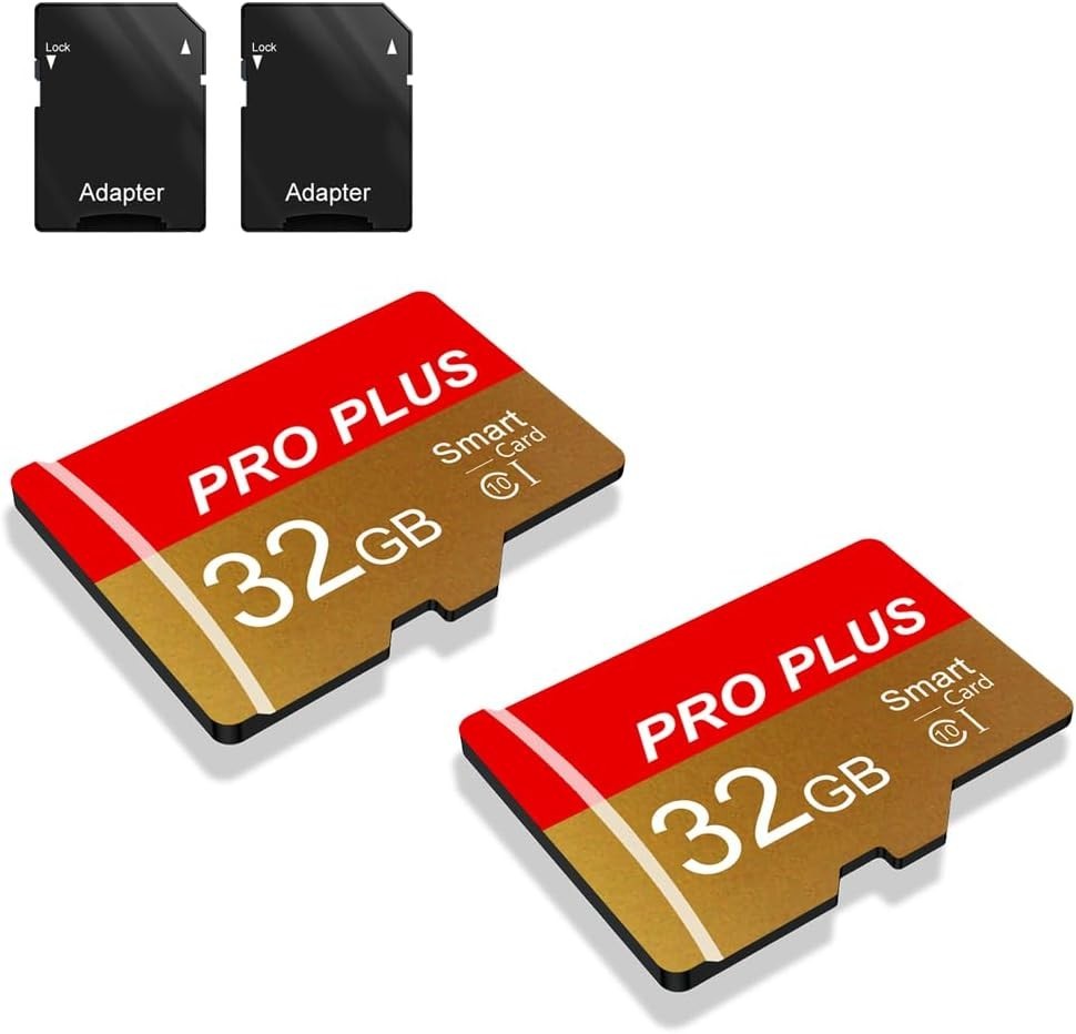 Dual Pack 32GB UHS-I C10 TF Cards With Adapter - Rapid Data Storage Solution