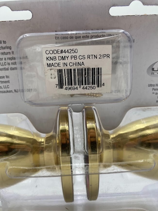 ULTRA SECURITY PLUS dummy Model#44250 KNB DMY PB CS RTN 2/PR