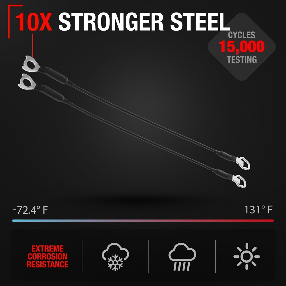 Tailgate Support Cable, Left & Right for Dodge Ram 1500 2500 3500