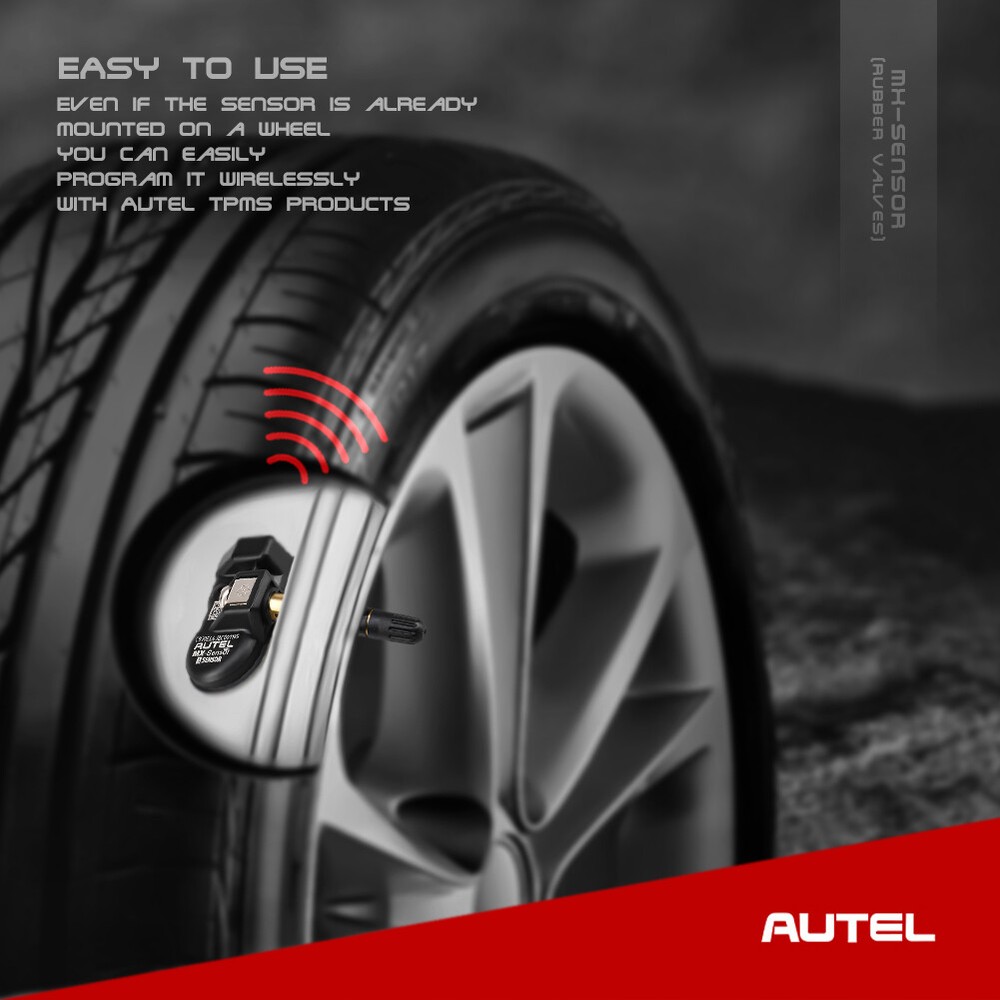4Pcs Programmable Universal Car TPMS Sensor Tire Pressure Tester Autel MX-Sensor