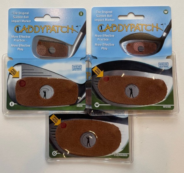 Caddy Patch Golf Impact Training Patches for Irons and Drivers - 4 Pack