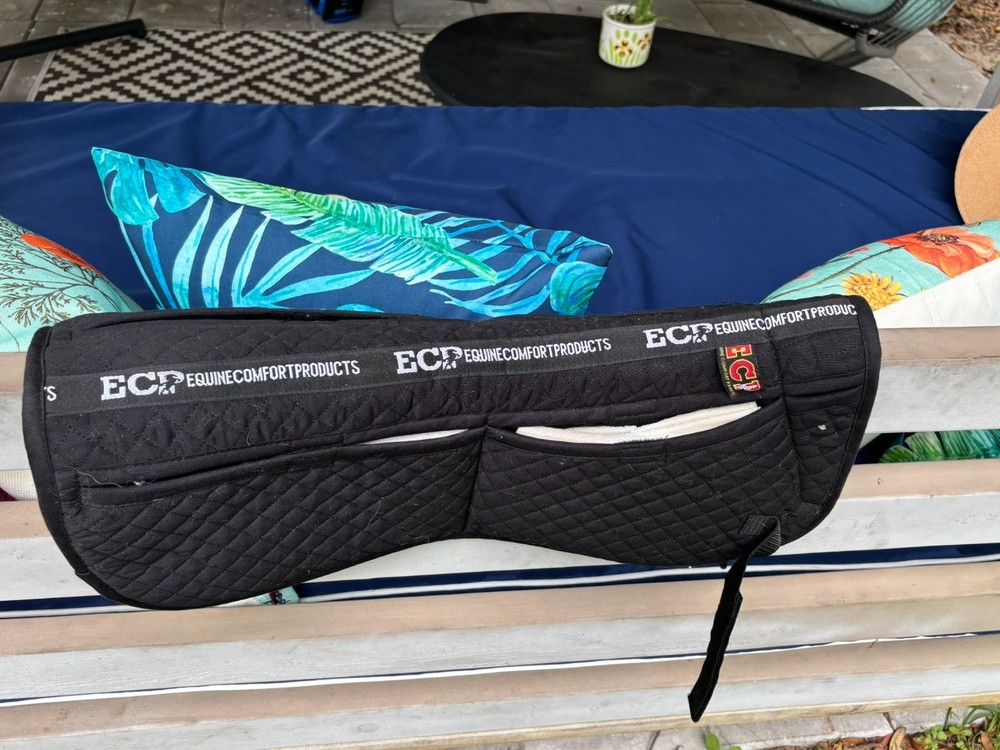 TWO used ECP saddle pads
