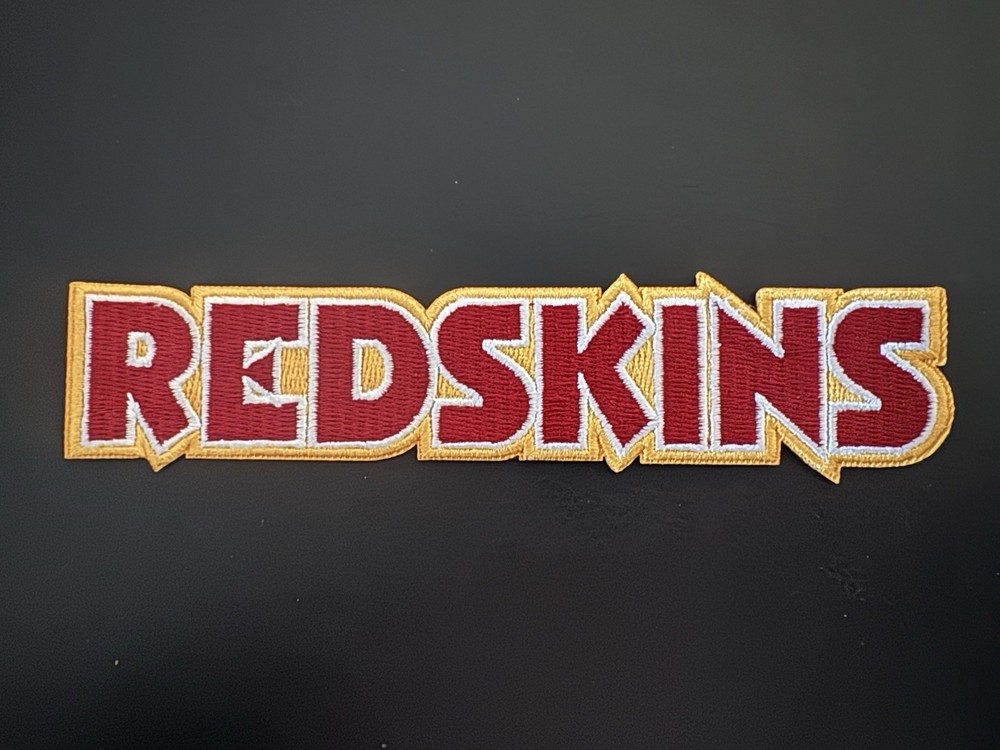 RETRO VINTAGE WASHINGTON REDSKINS ORIGINAL SCRIPT LOGO PATCH NEW-OLD STOCK 🏈