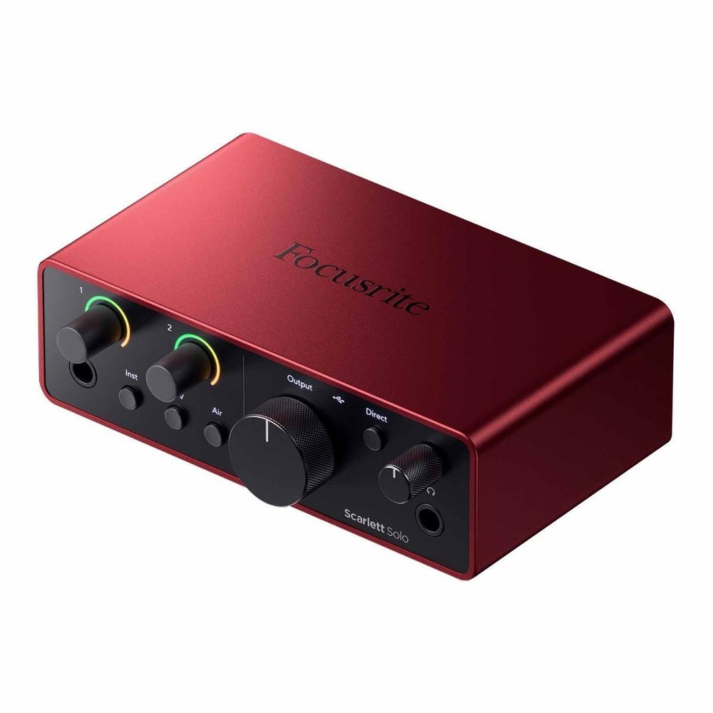 Focusrite Scarlett Solo Studio 4th Gen USB Audio Interface Recording Bundle Pack