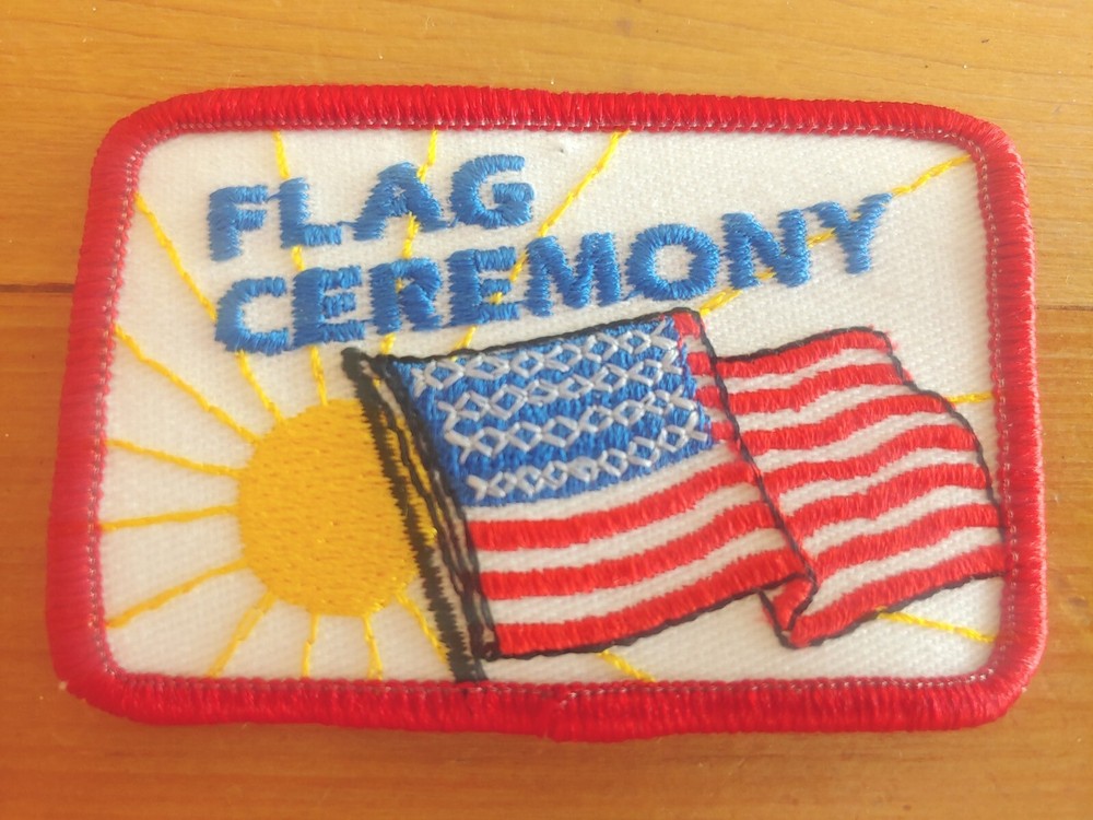 United States Flag Ceremony Patch