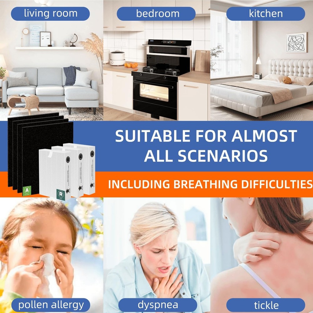 HPA300 HEPA Filter Replacement for Honeywell Air Purifier HPA300 Series,3 Tru...